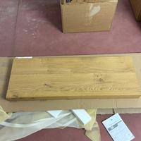 Top bagno uso mensola in legno 100x35x6 cm