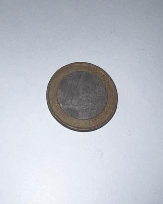 Moneta da un’euro con dietro l’albero della vita