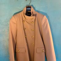 Cappotto Zara lana stile militare