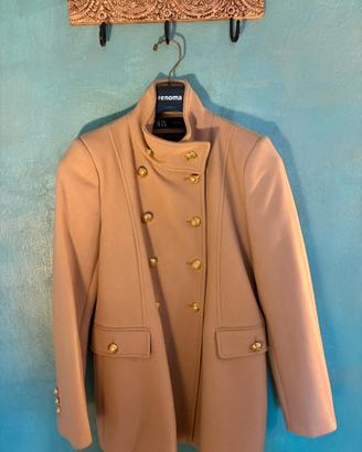 Cappotto Zara lana stile militare
