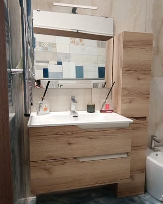 Mobile bagno sospeso moderno 80cm