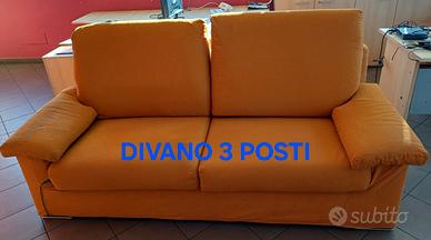 Divano sfoderabile 3 posti