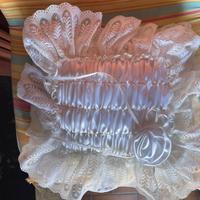 Cuscinetto in raso portafedi bianco