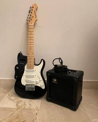 Harley Benton ST-20 chitarra elettrica + amplifica