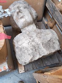 testa di gesso scultore Rubino