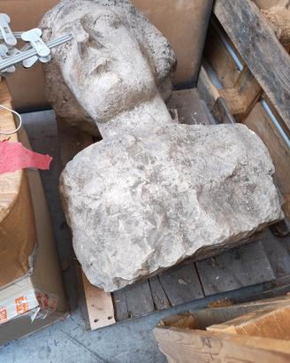 testa di gesso scultore Rubino