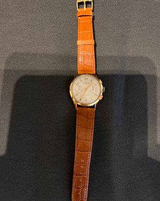 Orologio crono in oro 18k marca monvis anni 60