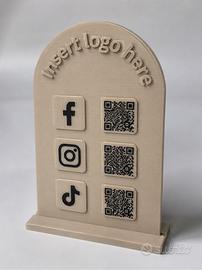 Espositore Social Media 3D Personalizzato – NFC