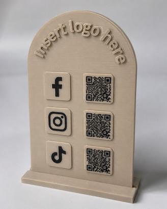 Espositore Social Media 3D Personalizzato – NFC