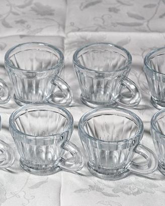 Set 12 bicchierini vintage anni ’40-’50 in vetro