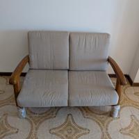 Divano due posti legno