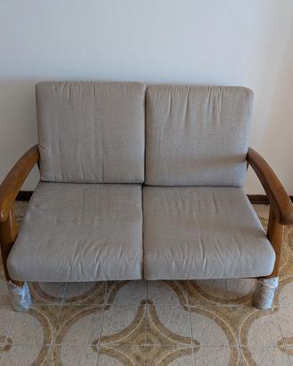 Divano due posti legno