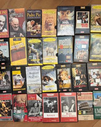 Lotto Vhs film e documentari padre pio animali