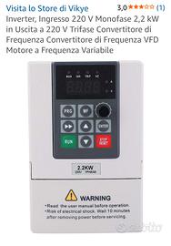 Inverter VFD 2.2kW 220V Monofase Trifase