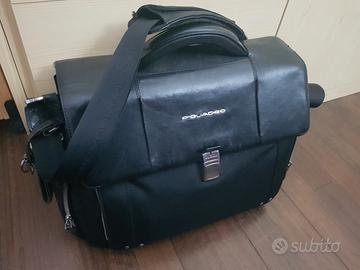 cartella pelle nera piquadro porta pc