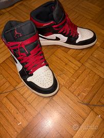 Air Jordan 1 Mid "Bred Toe" Originali - Taglia 41