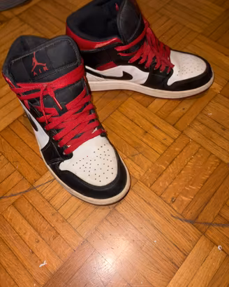 Air Jordan 1 Mid "Bred Toe" Originali - Taglia 41