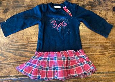 Abito vestito bambina 3 Pommes 18 mesi 80 cm
