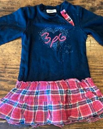 Abito vestito bambina 3 Pommes 18 mesi 80 cm