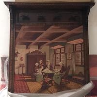 Appendiabiti d'epoca con arazzo –