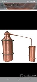 Alambicco da 100 litri a serpentina, distillatore 