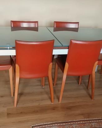 Tavolo BONTEMPI  con 6 Sedie CATTELAN