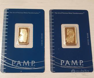 lingottini oro 2.5gr + 5gr