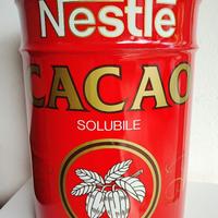 Bidone di latta vintage anni '60 cacao Nestlé