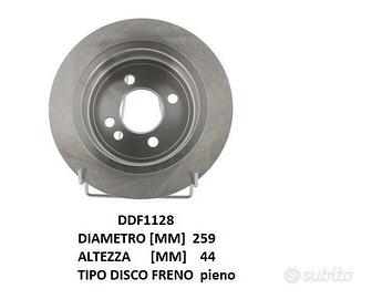 DDF1128 COPPIA DISCO FRENO POSTERIORE FERODO BMW M