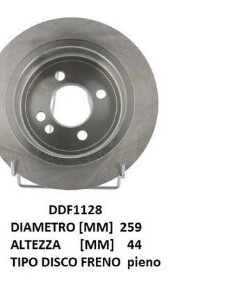DDF1128 COPPIA DISCO FRENO POSTERIORE FERODO BMW M