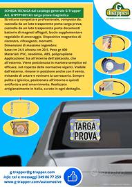 Targa prova con calamite vetro kit ultima versione