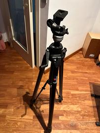 MANFROTTO 058B TREPPIEDI  TRIAUT NERO + testa