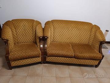 Salotto classico completo: divano e 2 poltrone