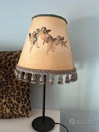 Lampada da tavolo/abat-jour vintage angeli