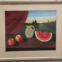 Quadro olio su tela G. Favaro – Natura morta 40×50