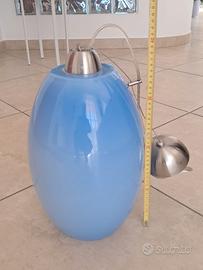 lampada cameretta blu vetro