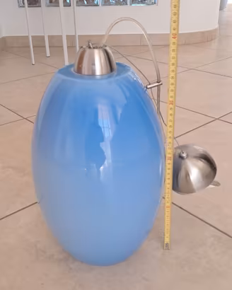 lampada cameretta blu vetro