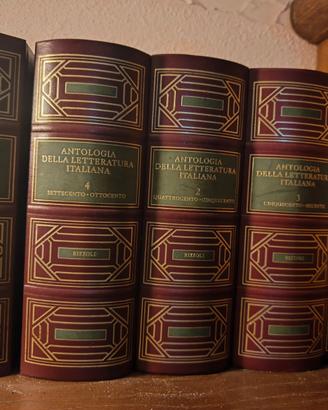 5 vol. Antologia italiana Rizzoli