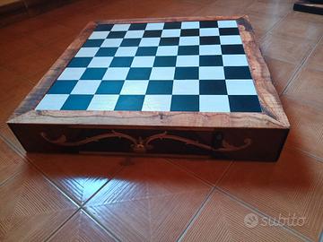 scacchiera dama in legno 