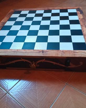 scacchiera dama in legno 