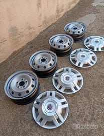 kit 4 cerchi + copri cerchi fiat ducato 