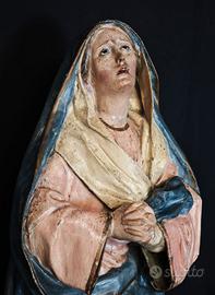 Antica Madonna addolorata cartapesta leccese
