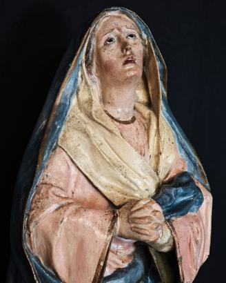 Antica Madonna addolorata cartapesta leccese