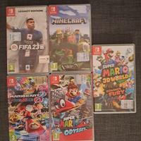 Lotto giochi switch: Super Mario Odyssey etc