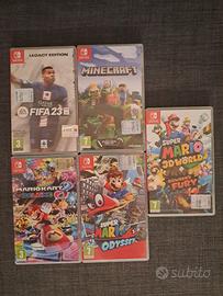 Lotto giochi switch: Super Mario Odyssey etc