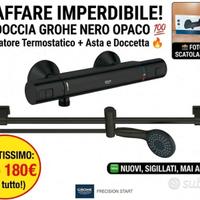 SET Doccia GROHE Nero Opaco