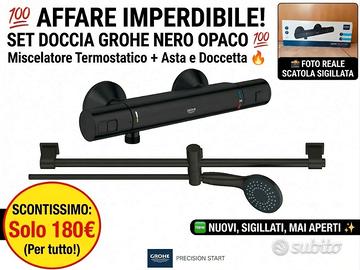 SET Doccia GROHE Nero Opaco