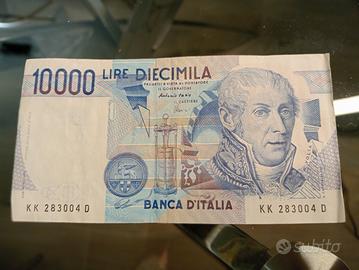 Banconota 10.000 lire A. Volta 1984