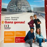 Libro scolastico grammatica tedesca “Ganz genau 2”