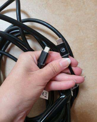 CABLE USB 3.2 GEN 2 ACTIVO TIPO-C MANHATTAN 5M 10G